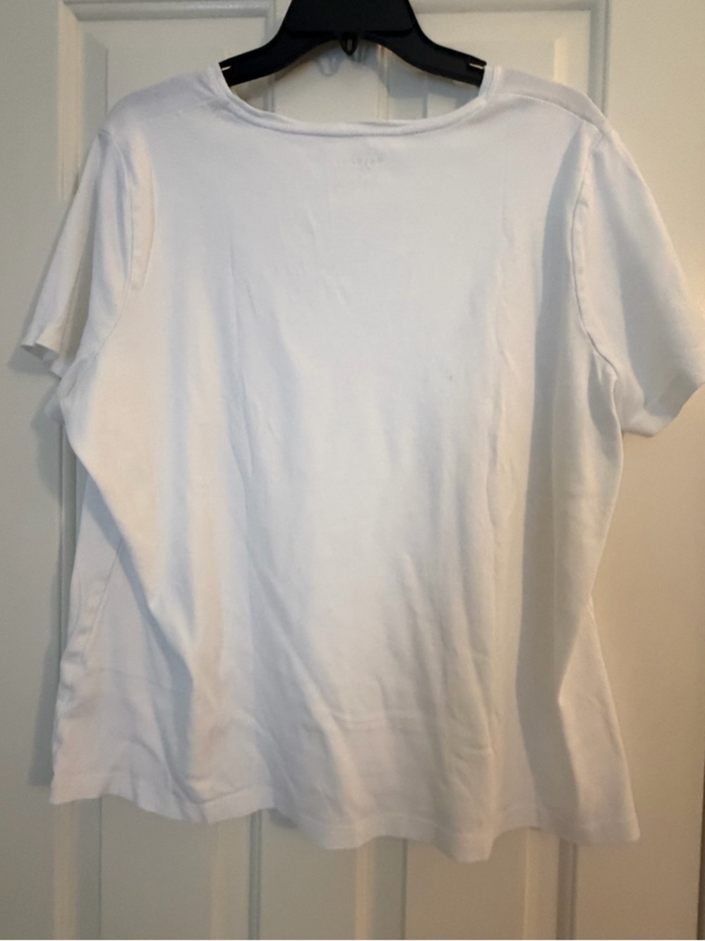Talbots White Short Sleeve Crewneck Tee